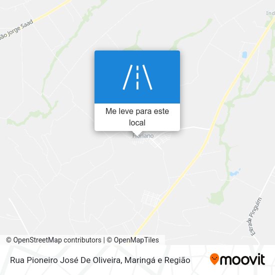 Rua Pioneiro José De Oliveira mapa