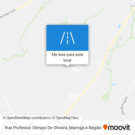 Rua Professor Olimpio De Oliveira mapa