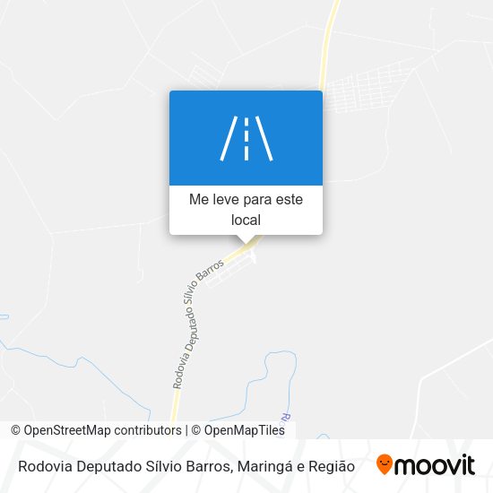 Rodovia Deputado Sílvio Barros mapa