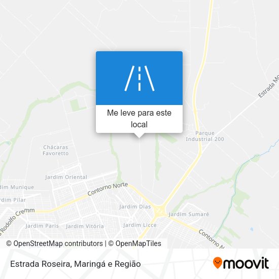 Estrada Roseira mapa