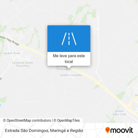Estrada São Domingos mapa