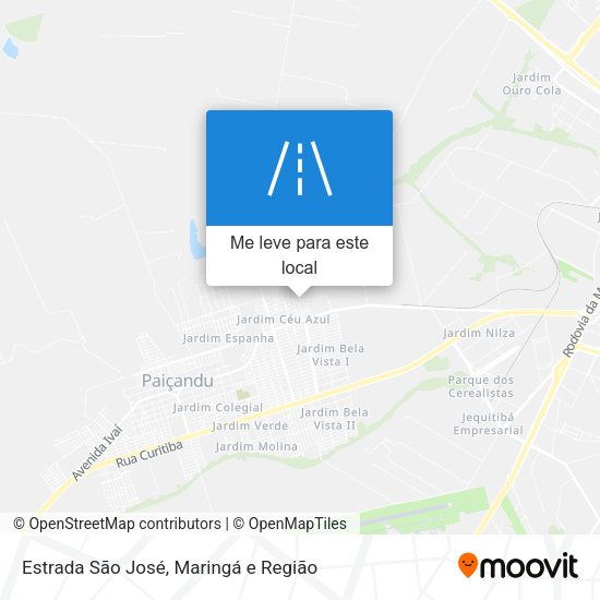 Estrada São José mapa