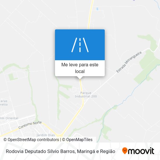 Rodovia Deputado Sílvio Barros mapa
