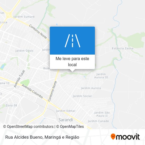 Rua Alcides Bueno mapa
