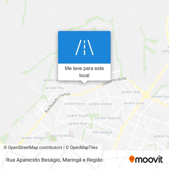 Rua Aparecido Beságio mapa