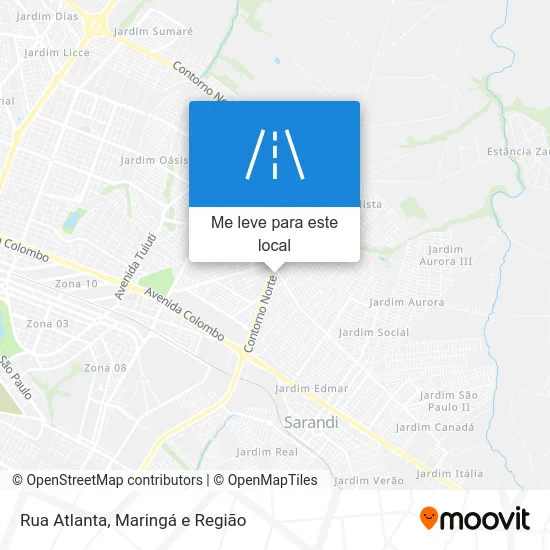 Rua Atlanta mapa