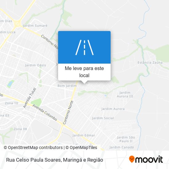 Rua Celso Paula Soares mapa