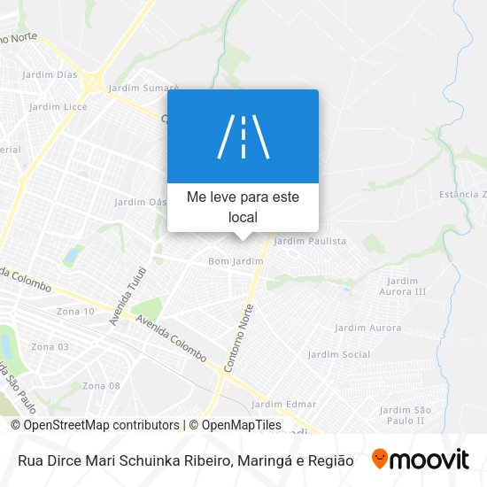 Rua Dirce Mari Schuinka Ribeiro mapa