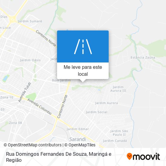 Rua Domingos Fernandes De Souza mapa