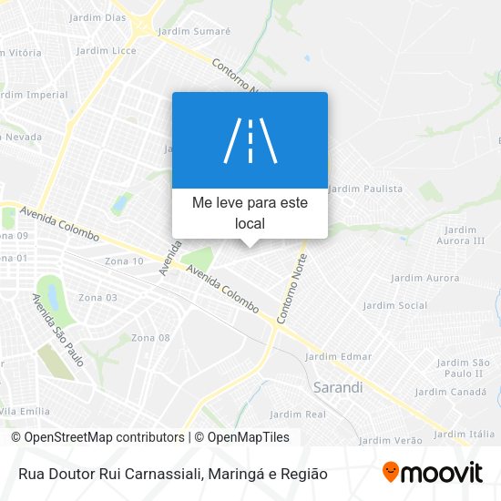 Rua Doutor Rui Carnassiali mapa