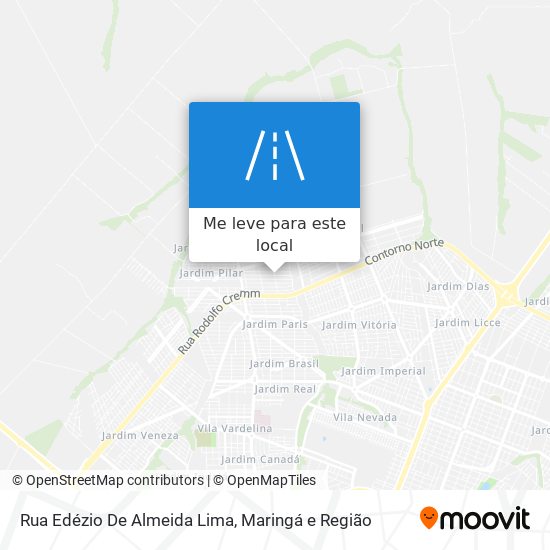 Rua Edézio De Almeida Lima mapa