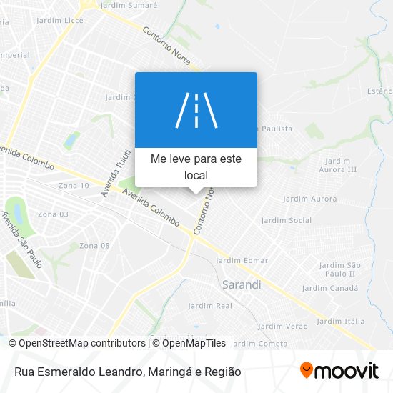 Rua Esmeraldo Leandro mapa