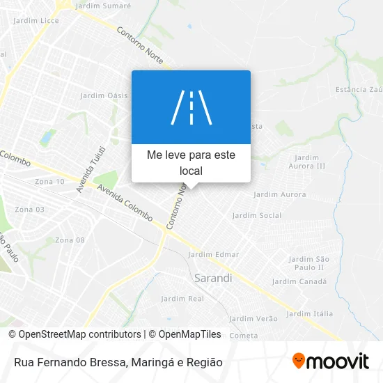 Rua Fernando Bressa mapa