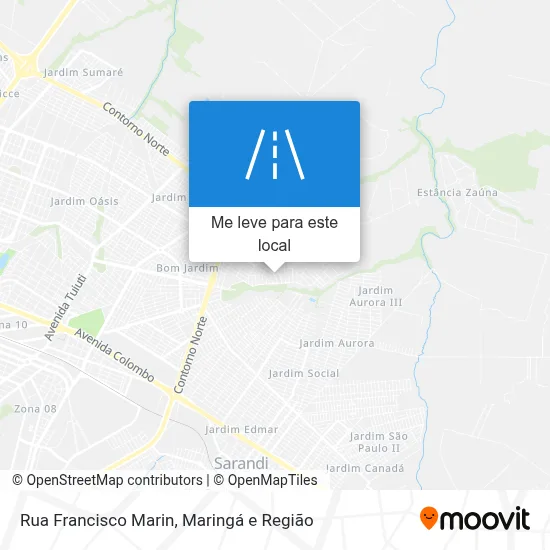 Rua Francisco Marin mapa