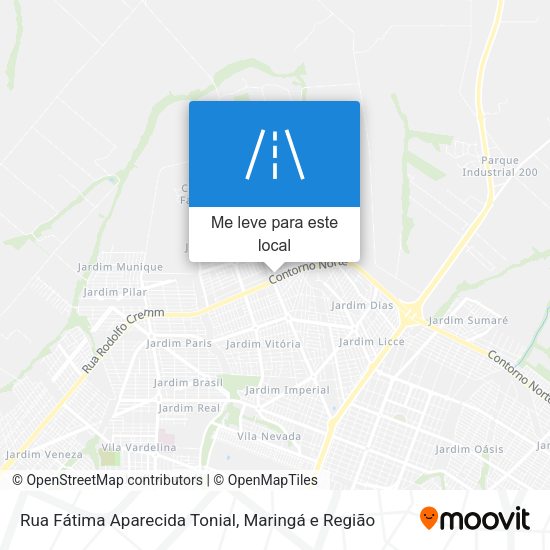 Rua Fátima Aparecida Tonial mapa