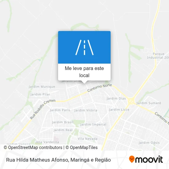 Rua Hilda Matheus Afonso mapa
