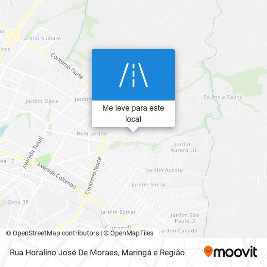 Rua Horalino José De Moraes mapa