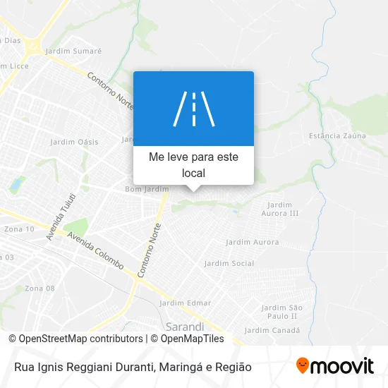 Rua Ignis Reggiani Duranti mapa