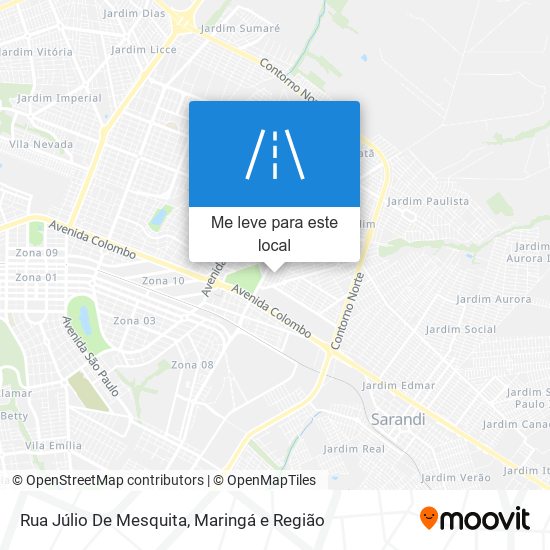 Rua Júlio De Mesquita mapa