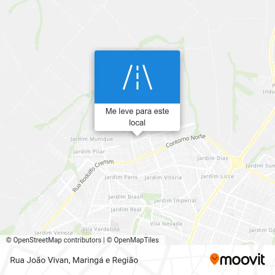 Rua João Vivan mapa