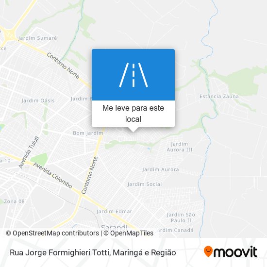 Rua Jorge Formighieri Totti mapa