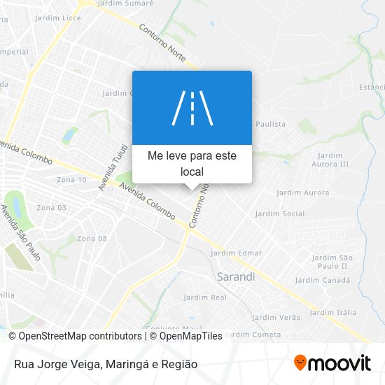 Rua Jorge Veiga mapa