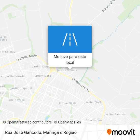 Rua José Gancedo mapa
