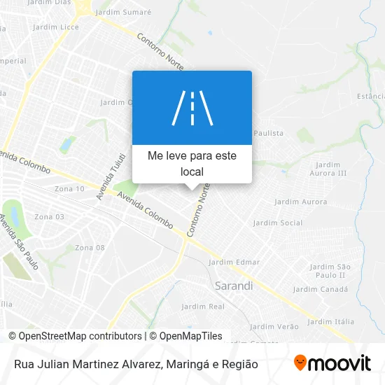 Rua Julian Martinez Alvarez mapa