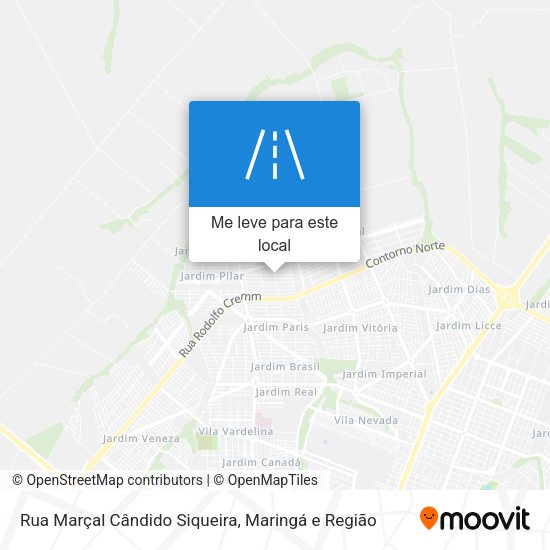Rua Marçal Cândido Siqueira mapa