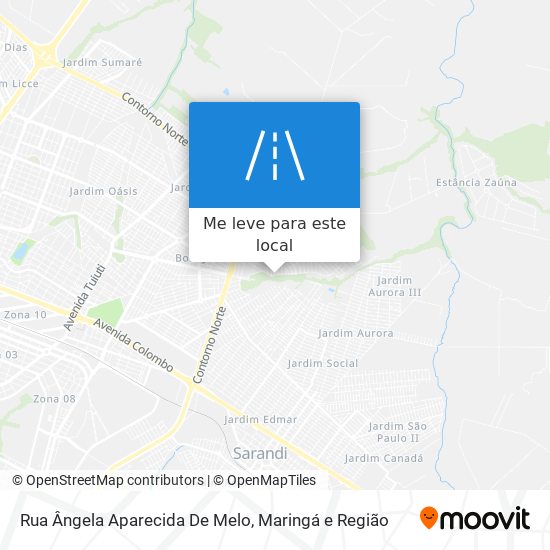 Rua Ângela Aparecida De Melo mapa