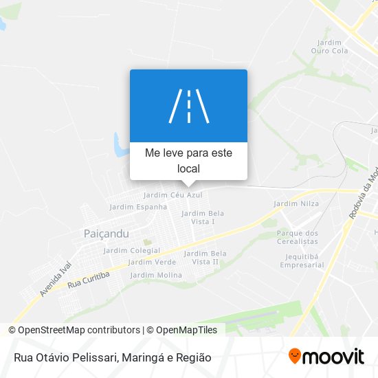 Rua Otávio Pelissari mapa