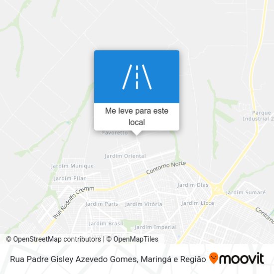Rua Padre Gisley Azevedo Gomes mapa