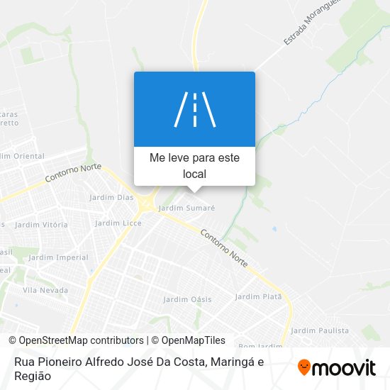 Rua Pioneiro Alfredo José Da Costa mapa