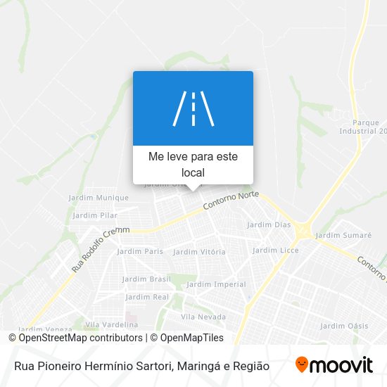 Rua Pioneiro Hermínio Sartori mapa