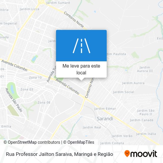 Rua Professor Jailton Saraiva mapa