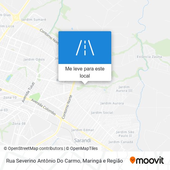 Rua Severino Antônio Do Carmo mapa