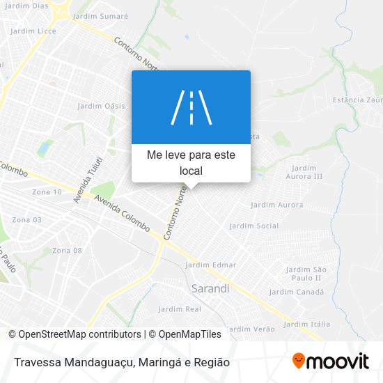 Travessa Mandaguaçu mapa