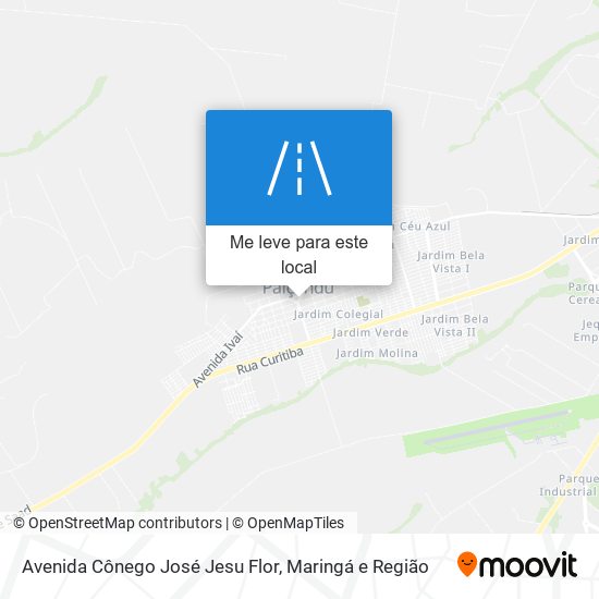 Avenida Cônego José Jesu Flor mapa