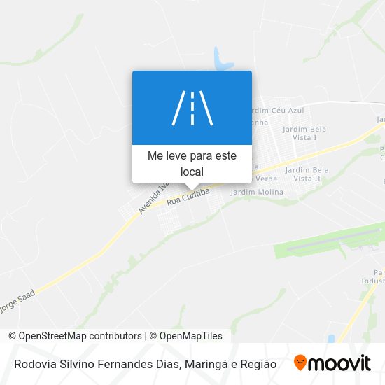 Rodovia Silvino Fernandes Dias mapa