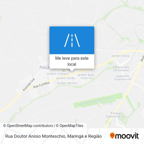 Rua Doutor Anísio Monteschio mapa