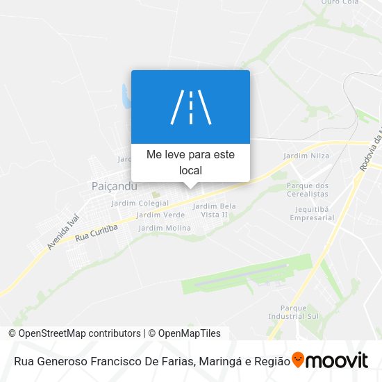 Rua Generoso Francisco De Farias mapa