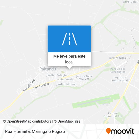 Rua Humaitá mapa