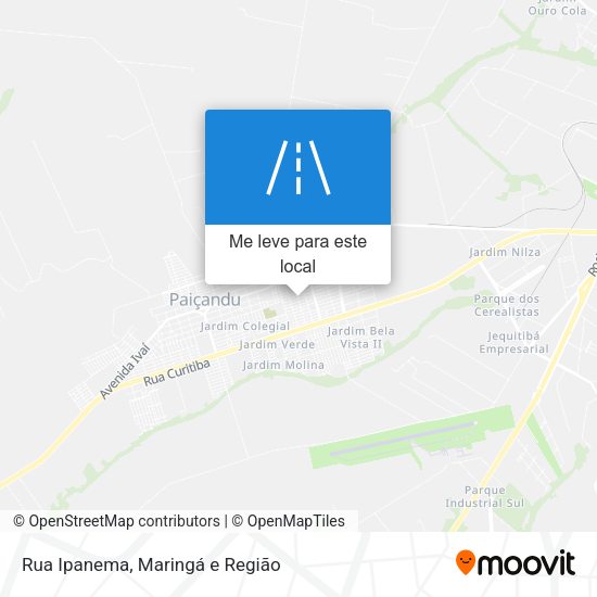 Rua Ipanema mapa