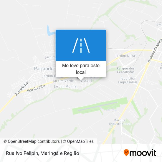 Rua Ivo Felipin mapa