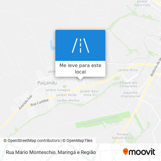 Rua Mário Monteschio mapa