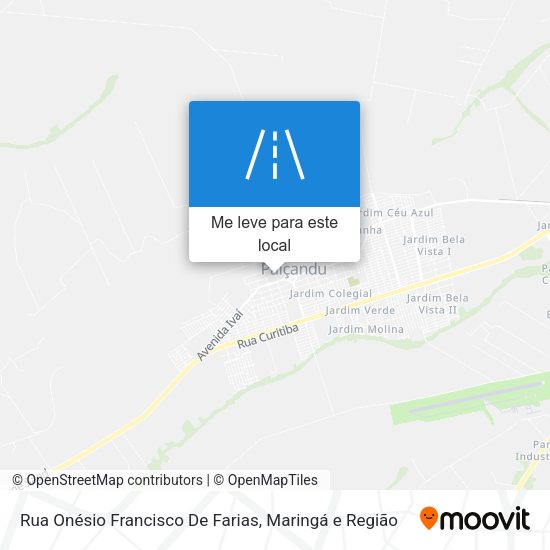 Rua Onésio Francisco De Farias mapa