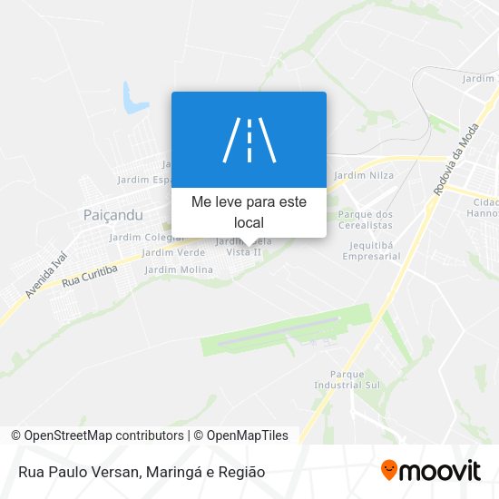 Rua Paulo Versan mapa