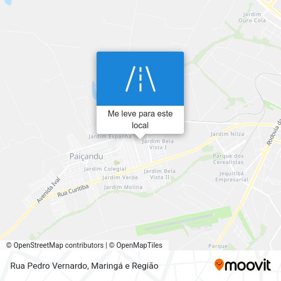 Rua Pedro Vernardo mapa