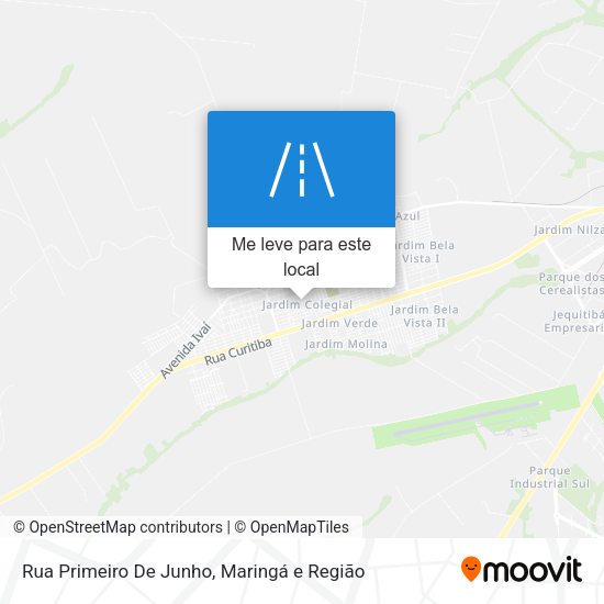 Rua Primeiro De Junho mapa