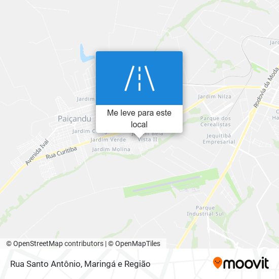 Rua Santo Antônio mapa